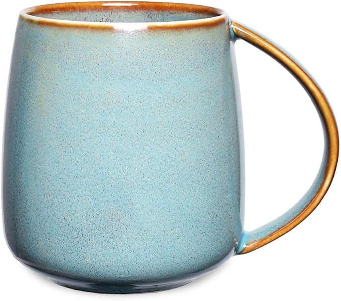 Bosmarlin Matte Ceramic Coffee Mug, Tea Cup for Office and Home, 13 oz, Dishwasher and Microwave ... | Amazon (US)