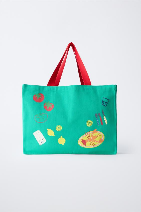 CASA LAWA X ZARA KIDS PRINTED TOTE BAG | Zara UK