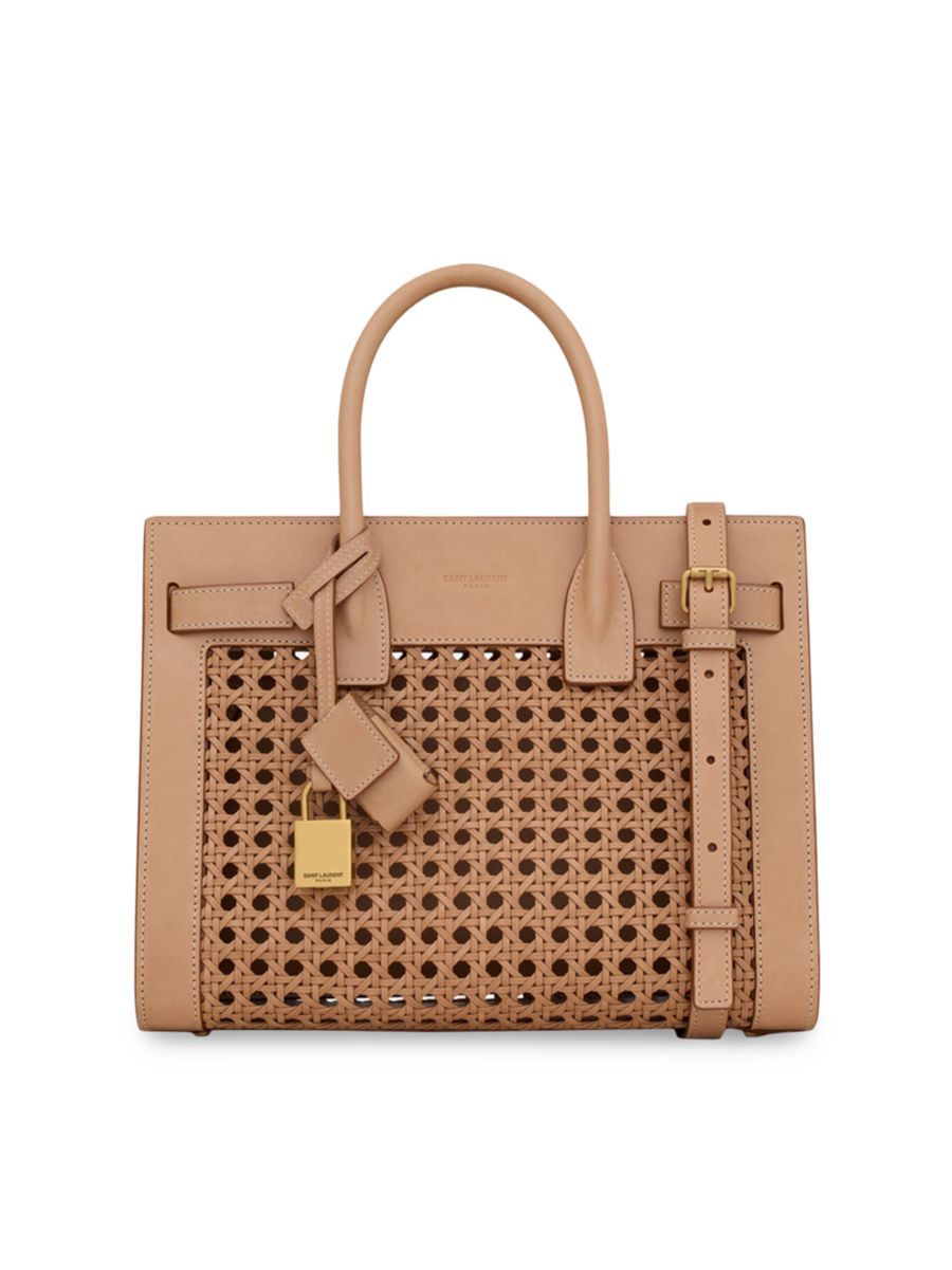 Sac De Jour Baby in Canework Vegetable-Tanned Leather | Saks Fifth Avenue