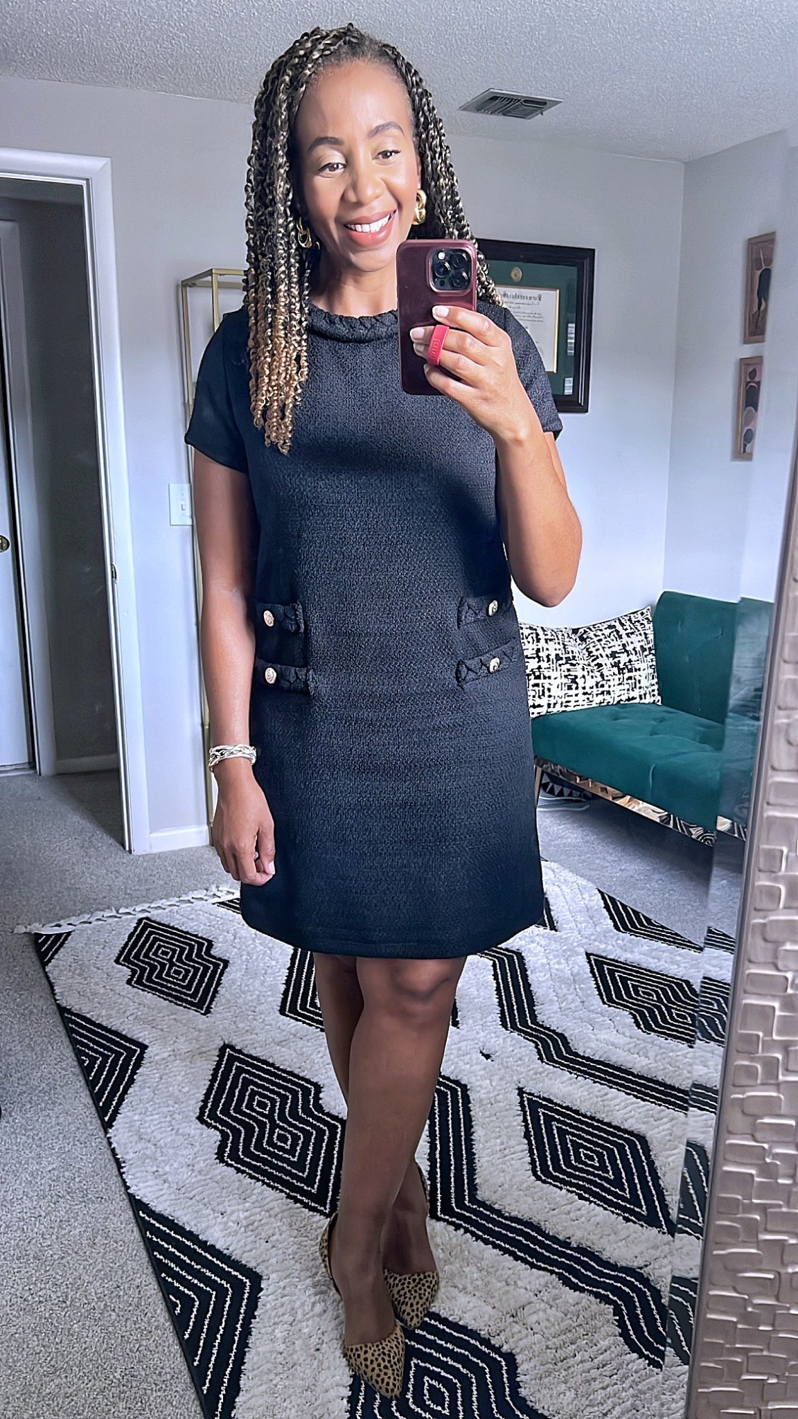 A cute look-for-less tweed Jackie dress for under $45! // Comment LINK to get the details straight to your DMs

This tweed dress from Amazon is inspired by Tuckernuck's Tweed Jackie Dress and it does not disappoint! I'm wearing a size medium in here.

Summer outfit, little black dress, fall tweed dress, work outfit, Amazon, workwear, designer inspired

#amazonfinds #amazonfashion #lookforless #designerinspired #styleonabudget #summeroutfit #summerdress #workwearstyle 

#LTKFindsUnder50 #LTKOver40 #LTKMidsize #LTKStyleTip #LTKWorkwear