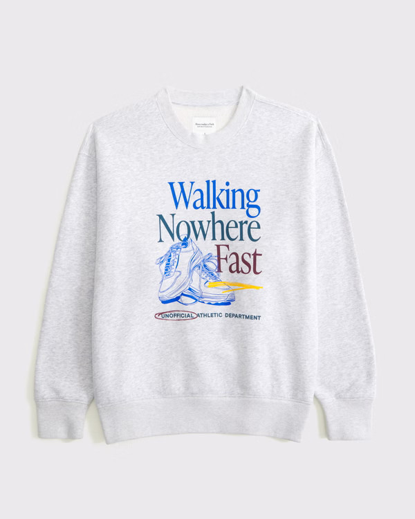 Women's 90s Varsity Vintage Sunday Crew | Women's New Arrivals | Abercrombie.com | Abercrombie & Fitch (US)