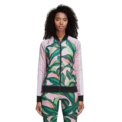 adidas Originals Farm Big Leaf Satin Track Top - Womens - Multi | eastbay.com