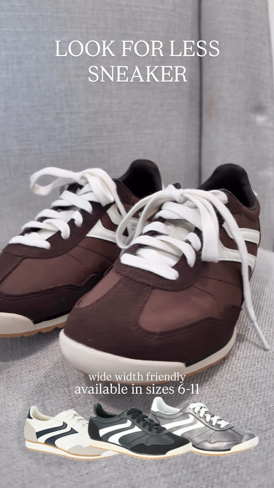 👟 Walmart Retro Sneakers 👟 

Perfect sneaker for fall 🍂 These are comfortable, cute and wide width friendly. Four colorways and they also have a men’s version that I’ll link as well.

fall sneaker, fall fashion, fall outfit, midsize outfits, Walmart shoes, look for less sneakers, Walmart finds


#LTKShoeCrush #LTKMidsize #LTKActive