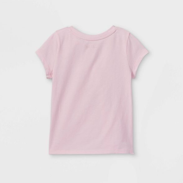 Toddler Girls' Rainbow Unicorn Graphic T-Shirt - Cat & Jack™ Light Pink | Target