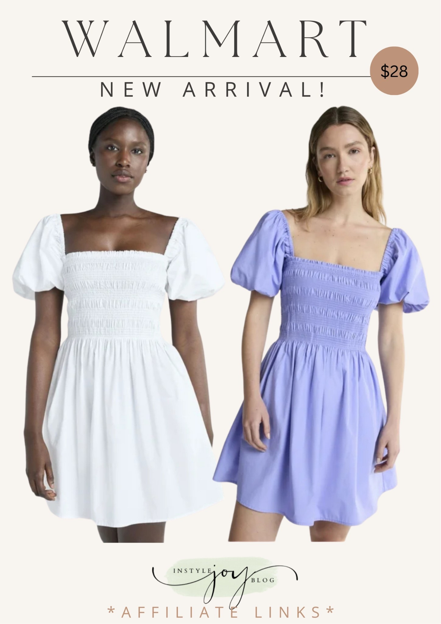 Walmart Scoop Women’s and Women's Plus Cotton Smocked Mini Dress with Puff Sleeves, Sizes XS-4X / Graduation dress 

#LTKFindsUnder50 #LTKWedding #LTKOver40