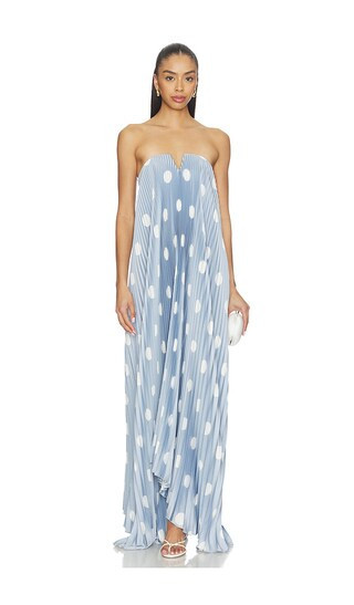 L'IDEE Black Tie Gown in Blue. - size 12/L | Revolve Clothing (Global)