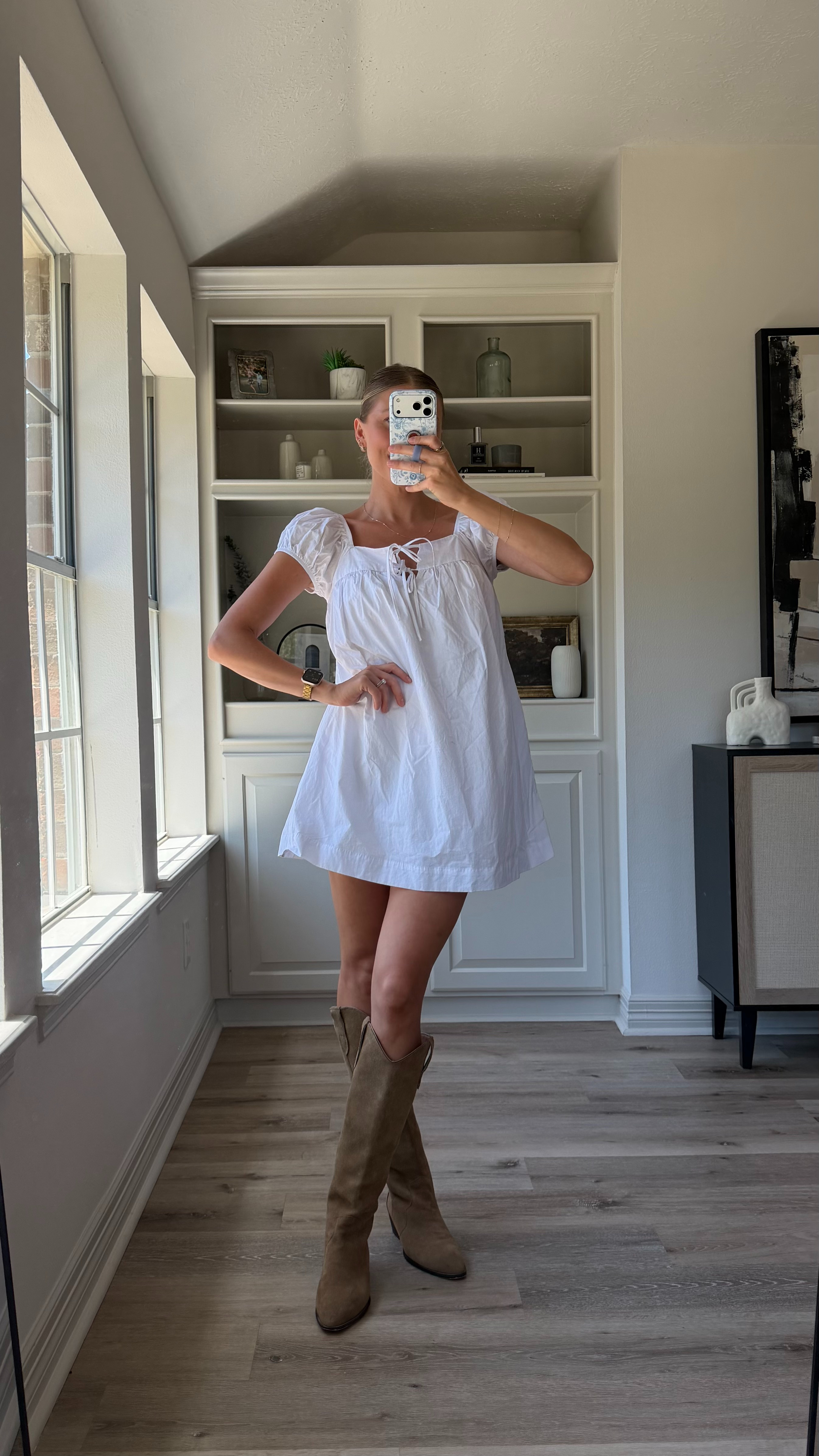 Cutest babydoll dress! So easy to style for fall. Wearing small  

 #LTKootd
