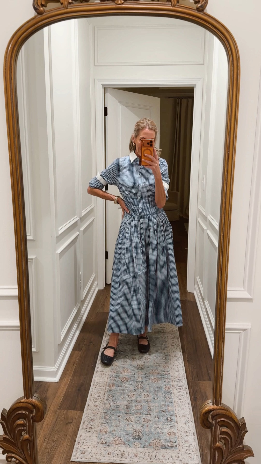 Today’s outfit of the day is this free assembly dress size extra small woven flats treat to size. New arrival from Walmart.