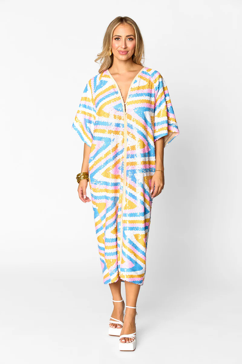 She She Sequin Midi Dress - Tidal Wave | BuddyLove