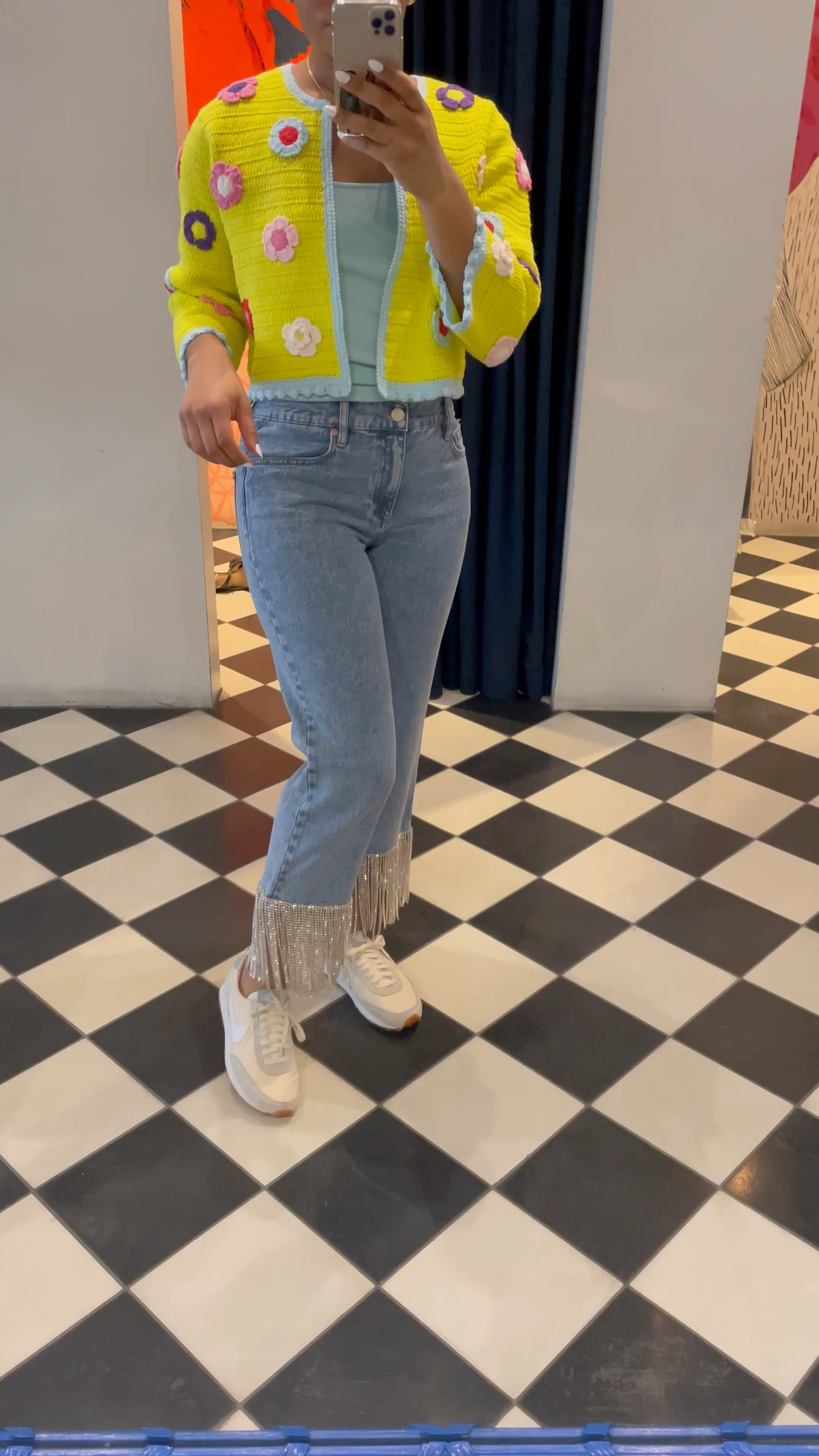 Who doesn’t love a little sparkle? These are a fun pair of jeans that can easily be dressed up and down ✨ #embellishedjeans #sparkle

#LTKstyletip #LTKFind #LTKfit