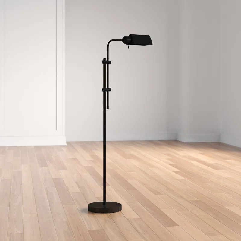 Harvey Steel Pharmacy Floor Lamp, 60.5" x 10" | Wayfair Professional