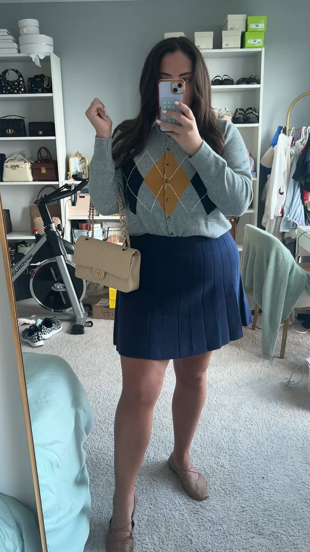 This right here is my outfit for fall! This argyle cardigan is perfection paired with this navy sweater skirt. 

fall outfit. Fall style. Fall preppy outfit. Women’s preppy style. Women’s fall preppy outfit. Argyle sweater. Cardigan. Sweater skirt. Tall skirt. Women’s tall skirt. Fall skirt. Tall outfits. Tall fashion. Office outfit. Office style. Fall workwear. Fall work style#LTKautumn

#LTKFindsUnder50 #LTKWorkwear #LTKTall