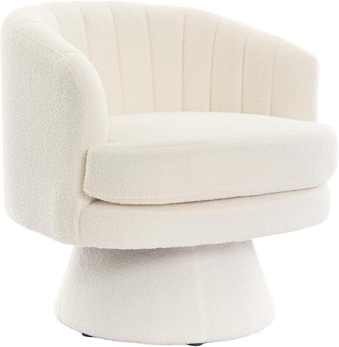 Phoenix Home Swivel Barrel Accent Chair, Mid Century 360 Degree Swivel Barrel Chair, Overstuffed ... | Amazon (US)