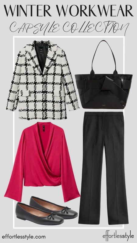 How to wear a plaid tweed jacket to the office… 🖤💞🖤

#LTKstyletip #LTKSeasonal #LTKworkwear