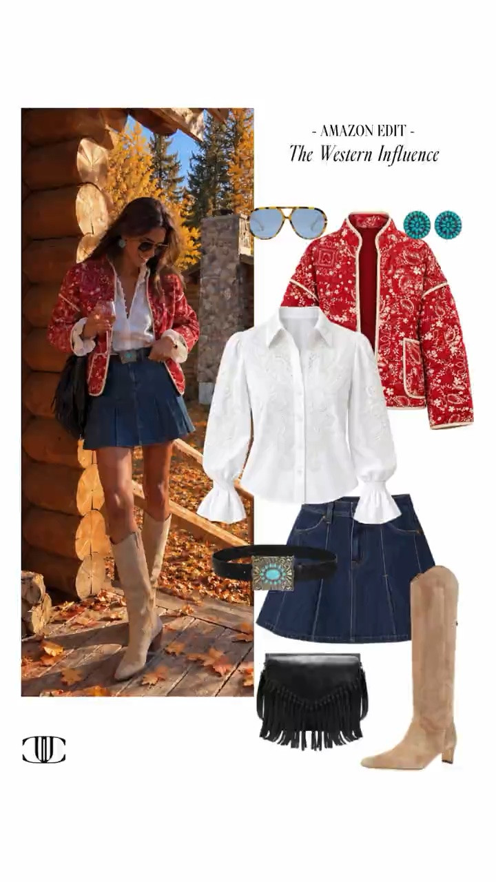🤠 A little Western influence goes a long way.

In Amazon Edit: The Western Influence, I’m sharing chic fall looks with suede, rich leather, easy denim, statement belts, textured knits, and just the right touch of cowboy-inspired style.

The goal is Western without feeling like a costume—polished, wearable, and easy to mix into what you already own. Tap to shop the full edit and add a little Western edge to your fall wardrobe. 🤎✨

#LTKStyle #AmazonFashion #WesternStyle #FallFashion #WesternInfluence #AmazonFinds #FallOutfits #SuedeStyle #DenimStyle #LTKFinds

#LTKootd #LTKSeasonal #LTKOver40