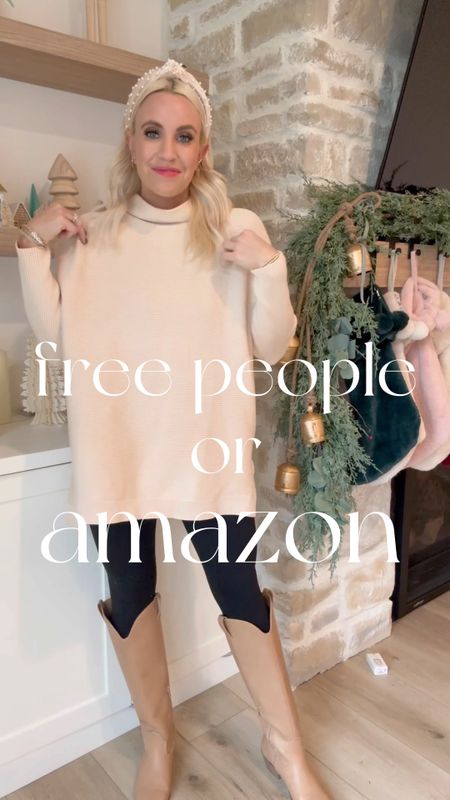 Free people or Amazon? Ottoman sweater lookalike and it’s only $35 today! It has a great oversized fit and I love that I can wear it with leggings or jeans or even dress up with heels! I even tried the slip trend with it! 

#LTKsalealert #LTKstyletip #LTKfindsunder50