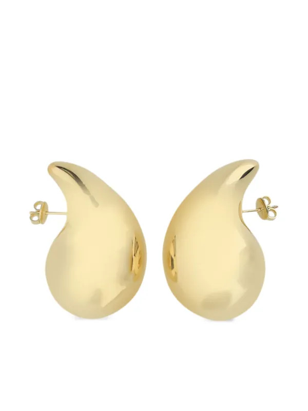 Bottega Veneta Large Drop sterling-silver Earrings - Farfetch | Farfetch Global