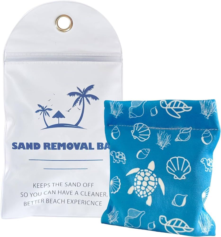 Sand Remover for Beach, Sand Removal Bag, Must Haves Gift for Beach Vacation Camping Travel Trip ... | Amazon (US)