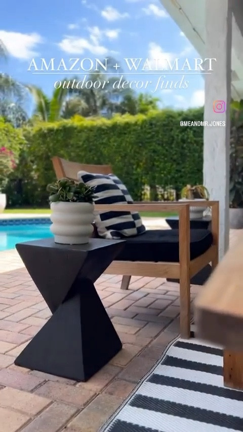 Walmart and amazon outdoor decor and outdoor furniture! 
#meandmrjones 

#LTKhome #LTKunder50 #LTKunder100