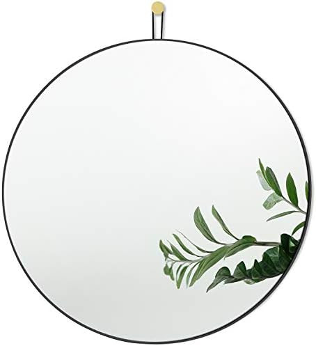 Harmati Round Mirror Circle Black - Circular Mirror 31.5 Inch Metal Framed Wall Mounted, Large Hangi | Amazon (US)