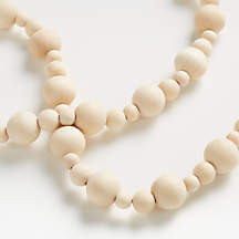 Wood Bead Garland + Reviews | Crate and Barrel | Crate & Barrel