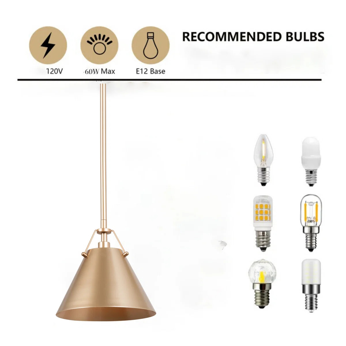 Rijja 1 - Light Small Kitchen Island Pendant | Wayfair North America
