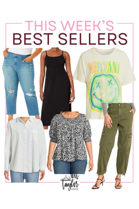 Best sellers this week in plus size fashion! Plus size jeans, plus size cargo pants, plus size tops, plus size dress

#LTKstyletip #LTKfindsunder50 #LTKplussize