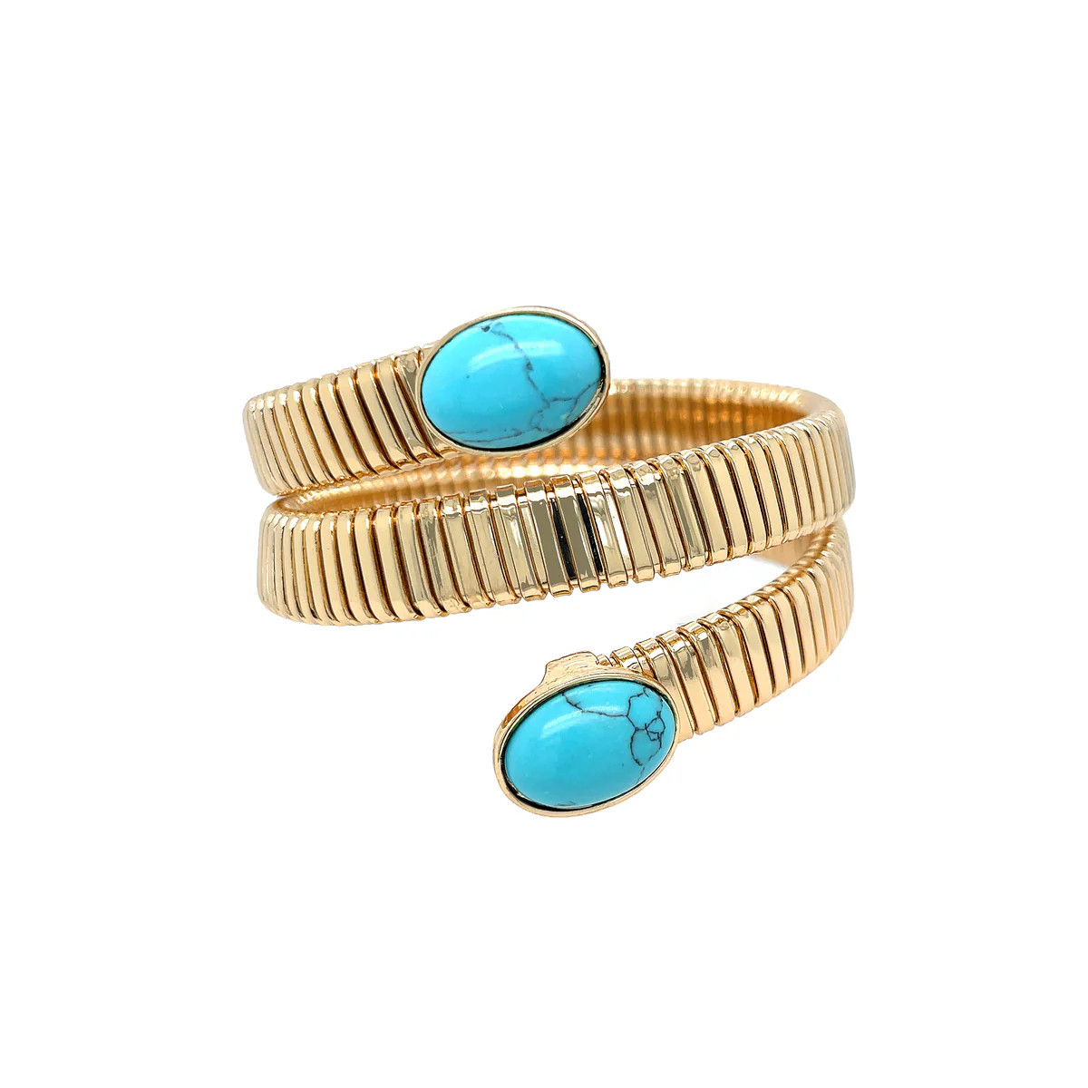 Turquoise Wrap Flex Bracelet | Jennifer Miller Jewelry