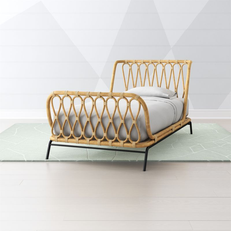 Rattan Kids Bed | Crate & Kids | Crate & Barrel
