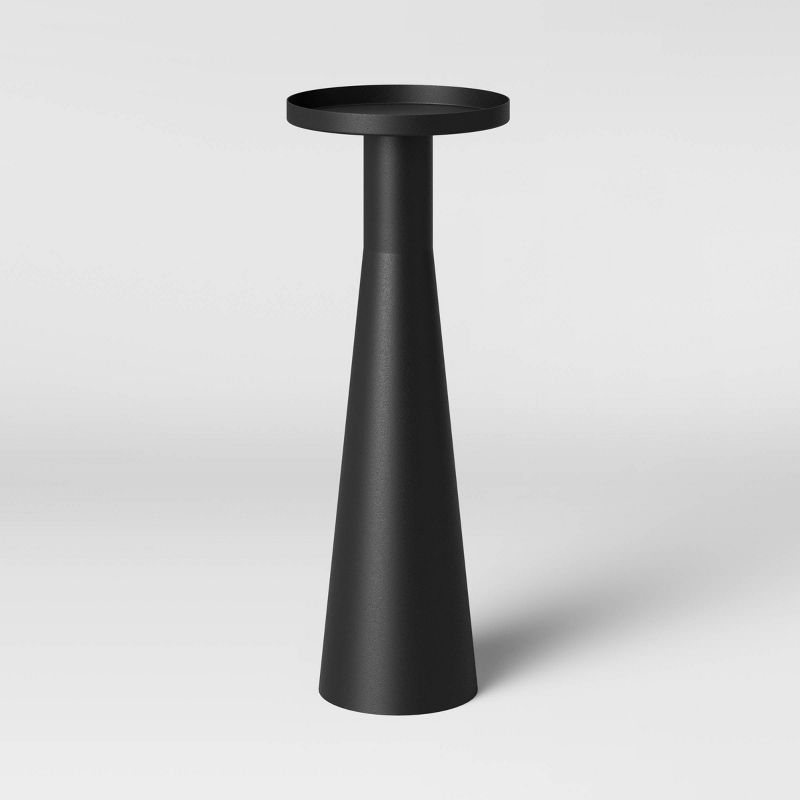 Alester Round Smooth Metal Drink Table Black - Threshold™ | Target
