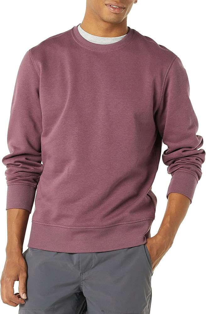 Amazon Essentials mens Fleece Crewneck Sweatshirt (Available in Big & Tall) | Amazon (US)