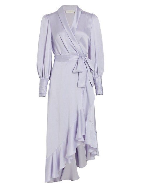 Belted Silk Wrap Midi-Dress | Saks Fifth Avenue