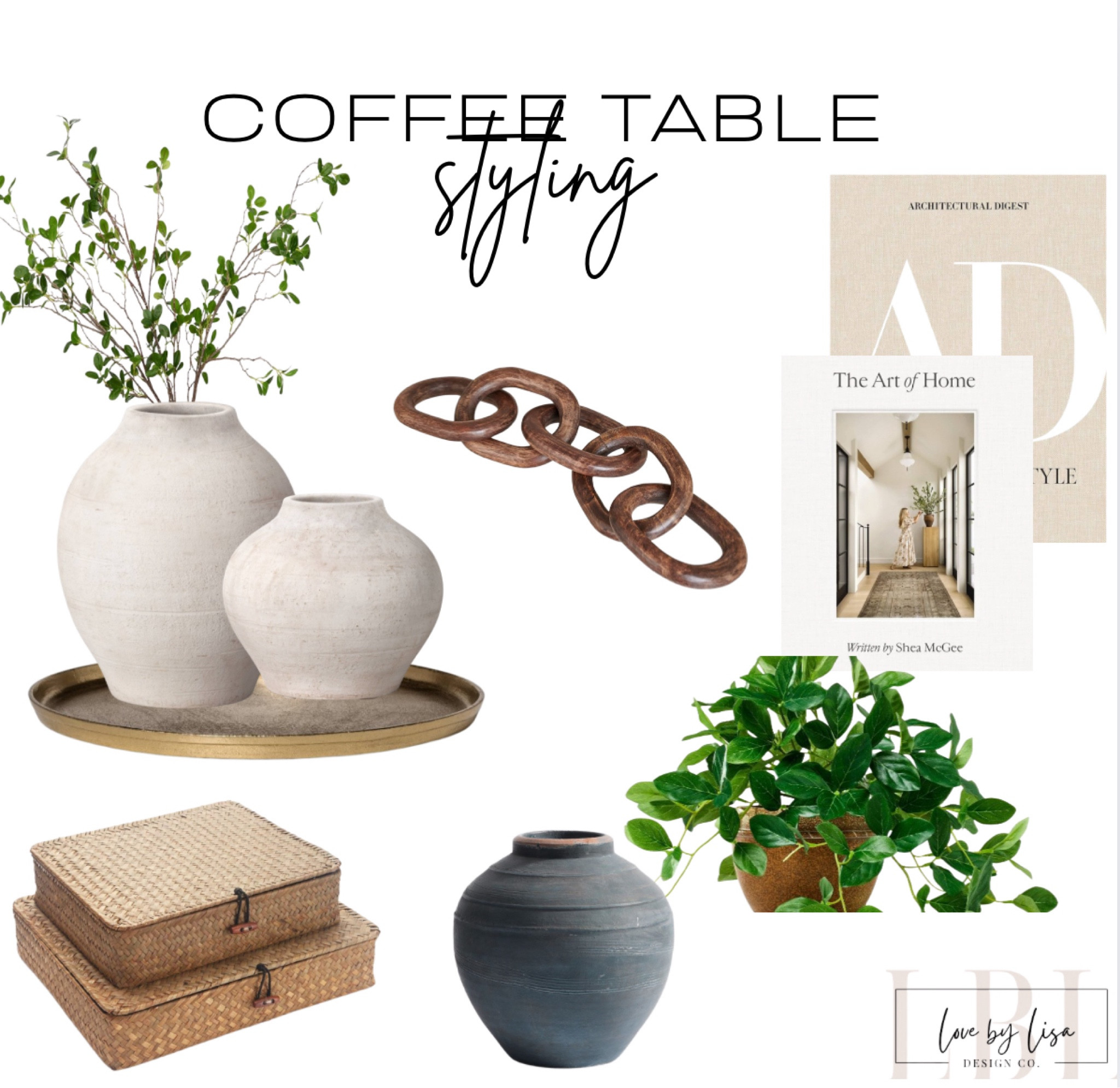 Coffee table styling 