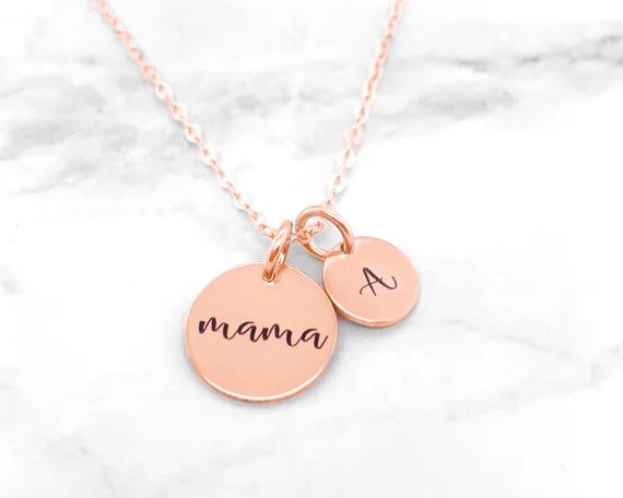Personalized Mama Necklace • New Mom Necklace • Custom Mom Necklace • Gift For Mom | Etsy (US)