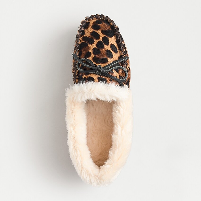 Lodge moccasins in calf hair | J. Crew US