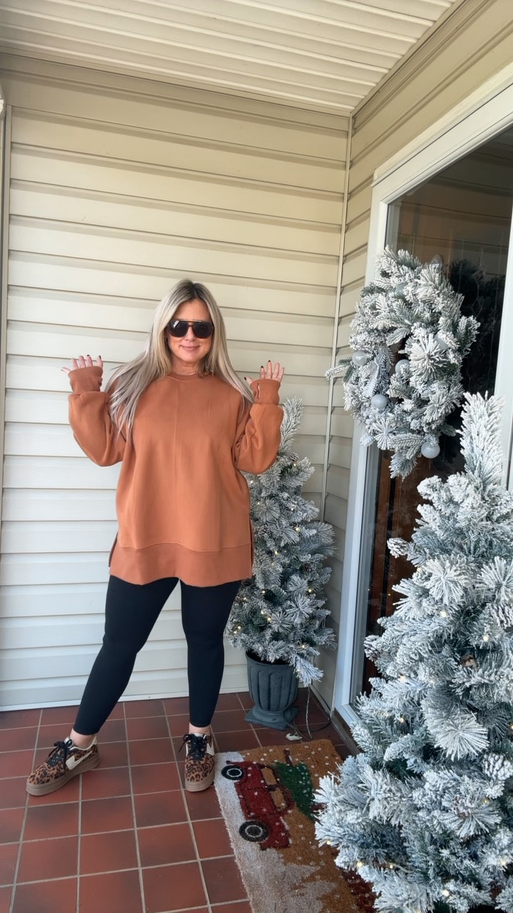 Leggings and the perfect sweater to wear with leggings!
Top: Large
Leggings: Large

#LTKStyleTip #LTKFindsUnder50 #LTKMidsize