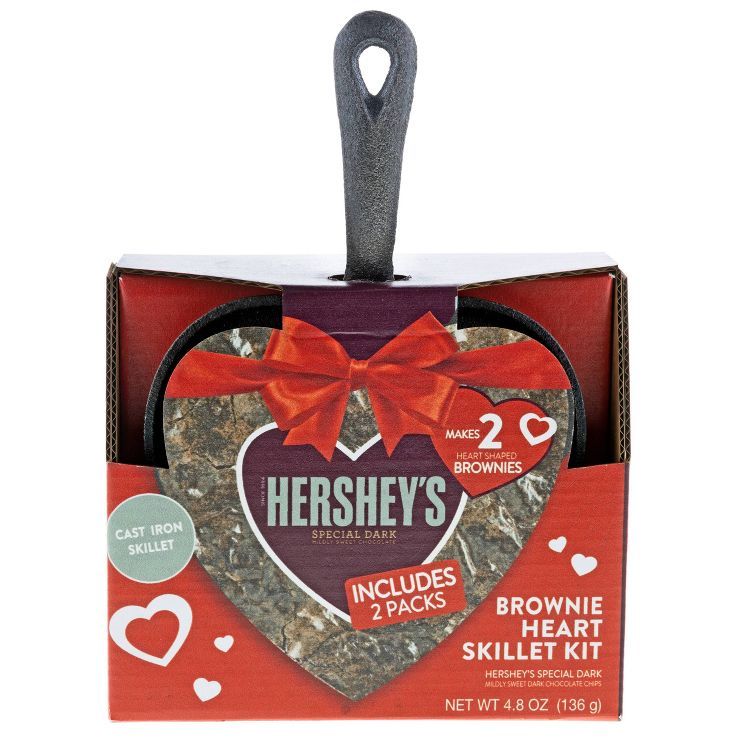 Hershey's Valentine's Special Dark Heart Skillet 2 Pack with Chocolate - 4.8oz | Target