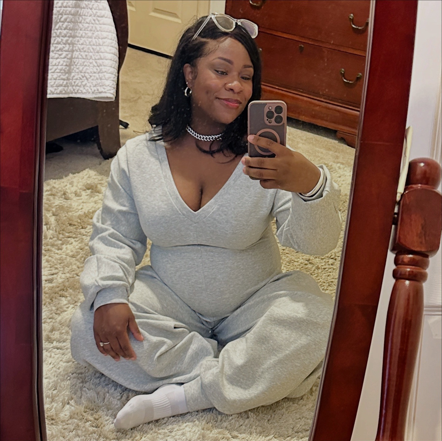 Bump friendly jumpsuit perfect for fall/winter 

#LTKFindsUnder100 #LTKBump #LTKStyleTip