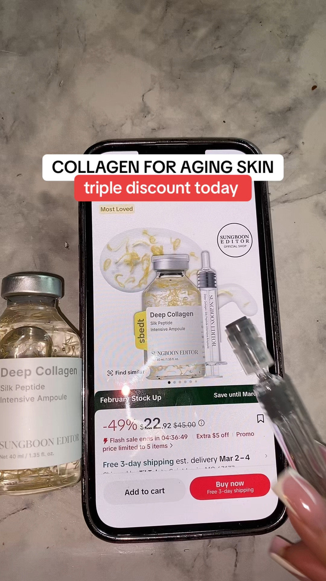 Collagen peptides serum for mature fry skin wrinkles etc 

#LTKselfcare #LTKBeauty #LTKOver40