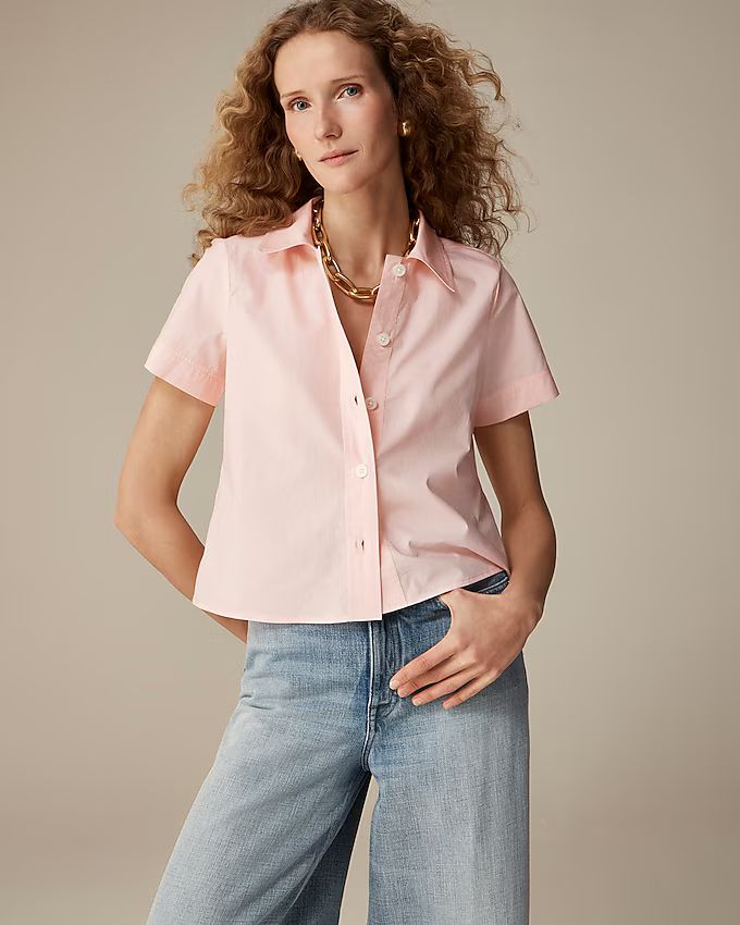 Gamine shirt in cotton poplin | J.Crew US