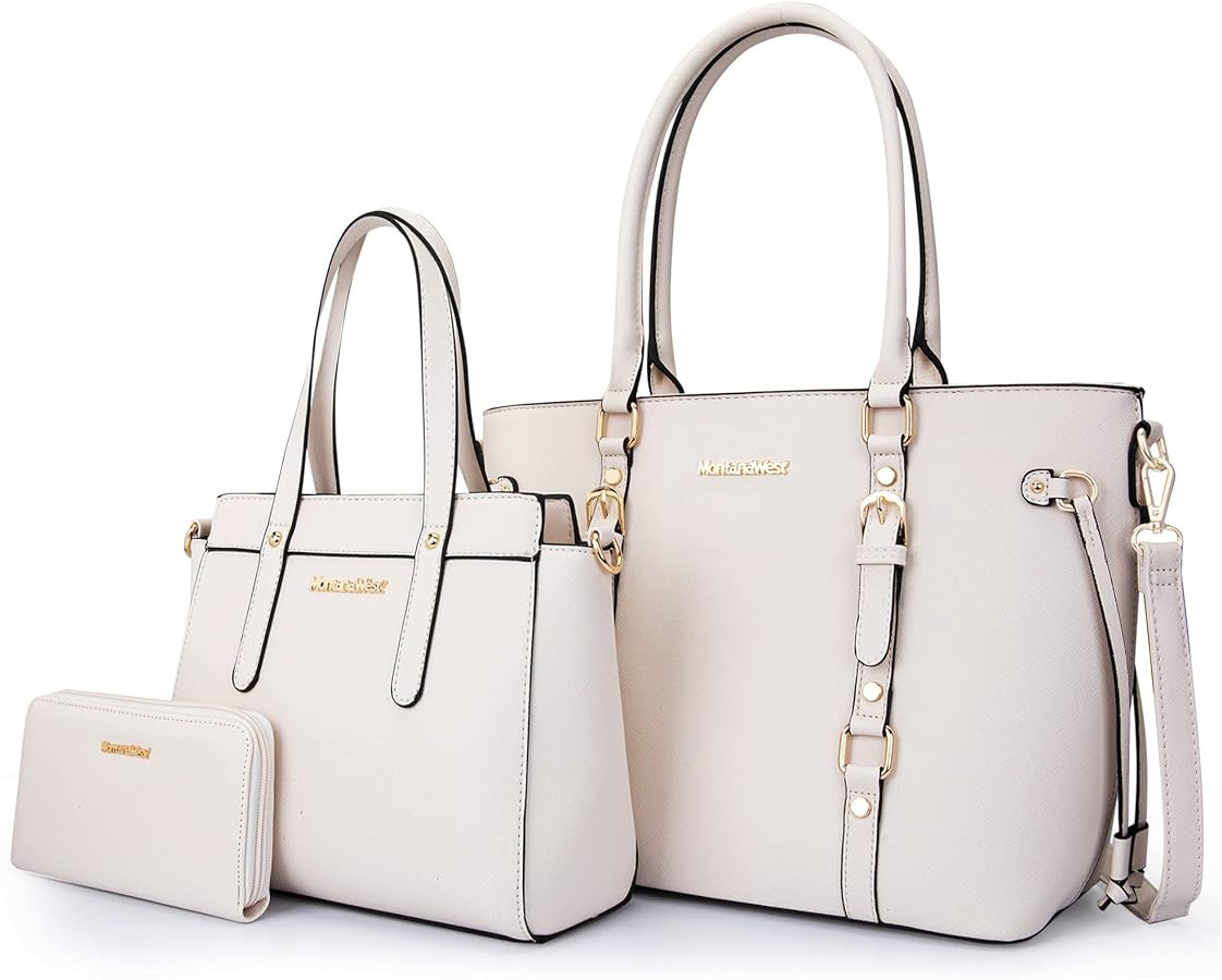 Montana West Purses and Handbags for Women Tote Purse and Wallet Set Shoulder Satchel Bag for Wom... | Amazon (US)