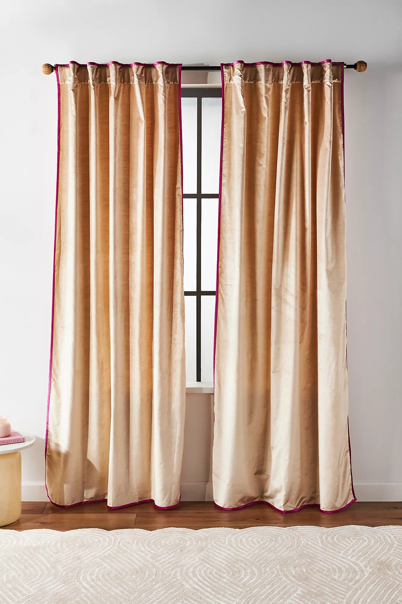 Adelina Velvet Curtain | Anthropologie (US)