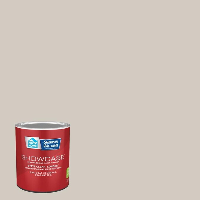 HGTV HOME by Sherwin-Williams Showcase Satin Agreeable Gray HGSW3467 Interior Paint Quart Lowes.c... | Lowe's