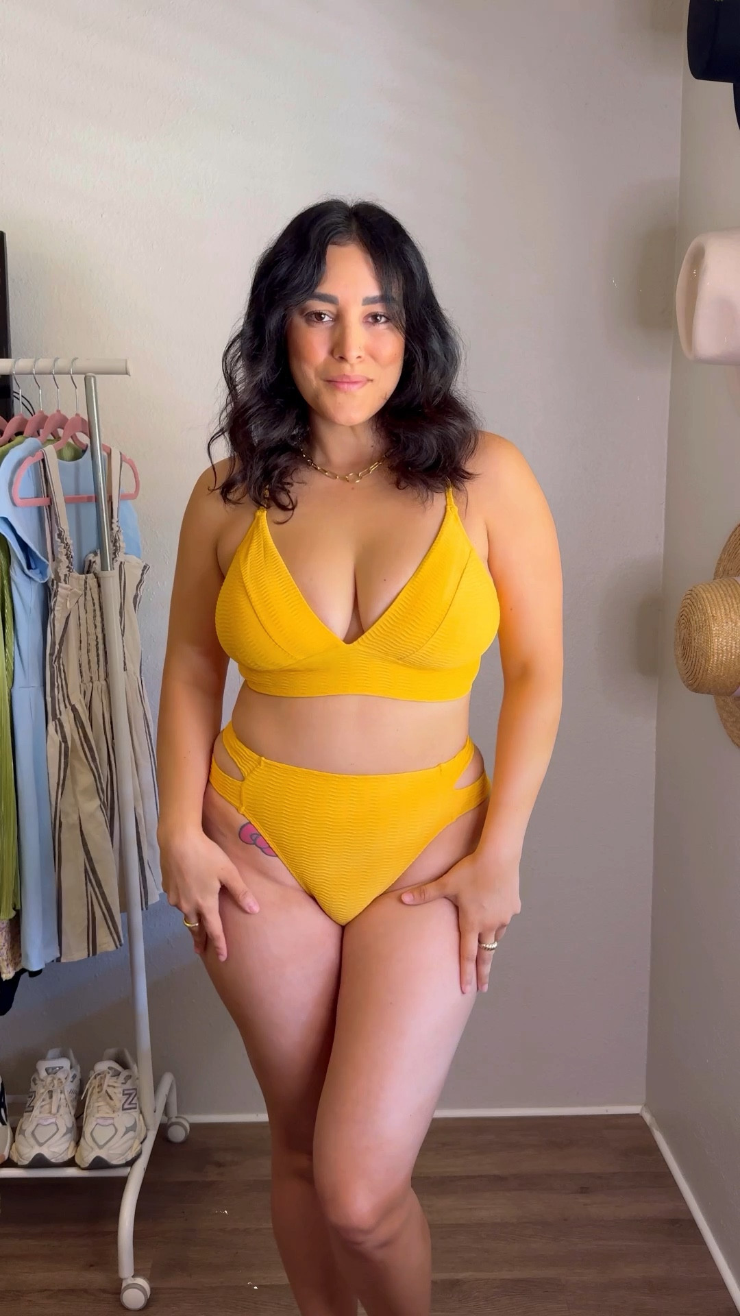 Size 8 swimsuit try on! This bikini has good coverage & support and is so chic! I’m wearing a size medium in the top and the bottom. The set is super affordable at just $35.

#LTKFindsUnder50 #LTKVideo #LTKSwim