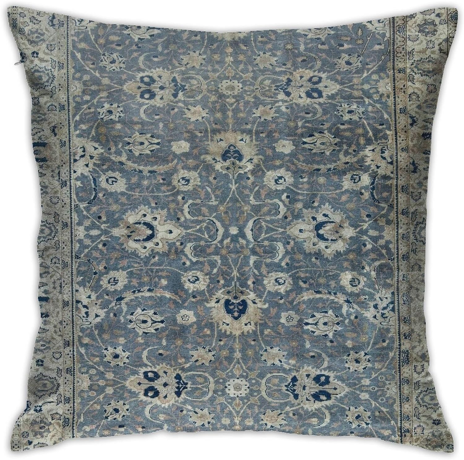 Turkish Hereke Rug Print Antique 12 Throw Pillow Cover Soft Velvet Decorative Throw Pillow Case C... | Amazon (US)