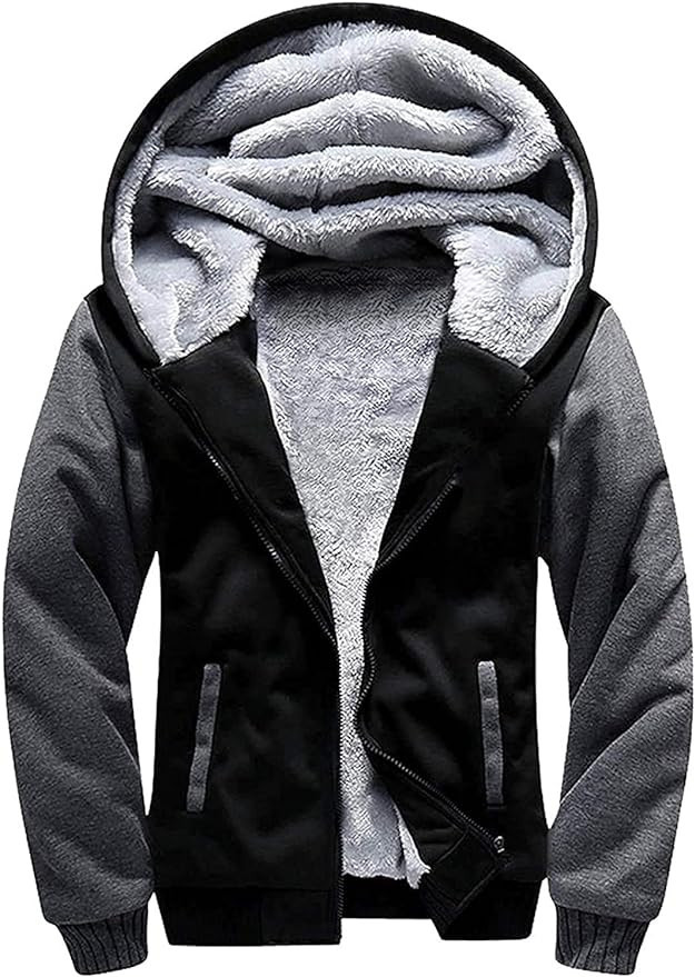 GEEK LIGHTING Boys Sherpa Lined Hoodie Kids Fleece Sweatshirt Full Zip Hooded Jacket | Amazon (US)