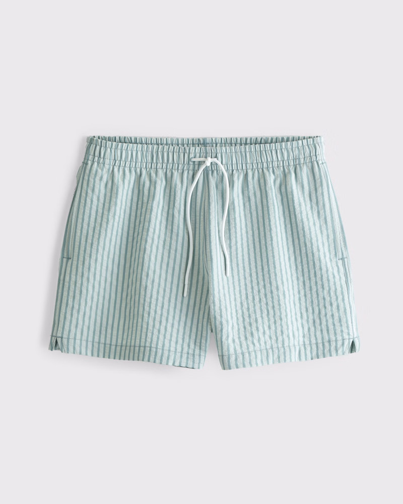 Men's Pabst Blue Ribbon Graphic Pull-On Swim Trunk | Men's Swimwear | Abercrombie.com | Abercrombie & Fitch (US)