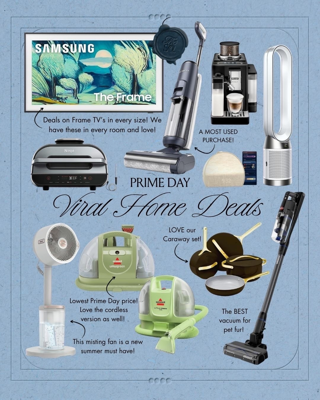 Check out these Prime Day finds for your home! From TV's to cookware to vacuums and fans, loving these viral deals!

Amazon, Amazon prime, Amazon prime day, Amazon prime, prime day deals, Amazon prime home, prime day sale, sale alert

#LTKSeasonal #LTKSaleAlert #LTKHome
