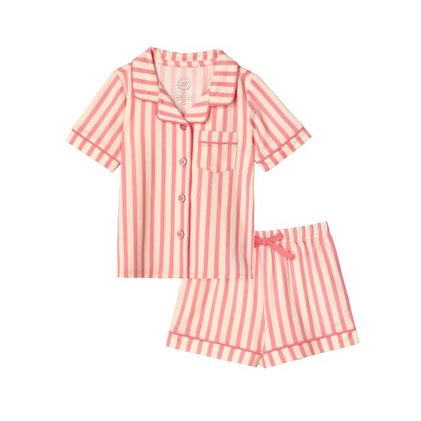 Wonder Nation Toddler Girl Pajama Set, 2-Piece, Sizes 2T-5T | Walmart (US)
