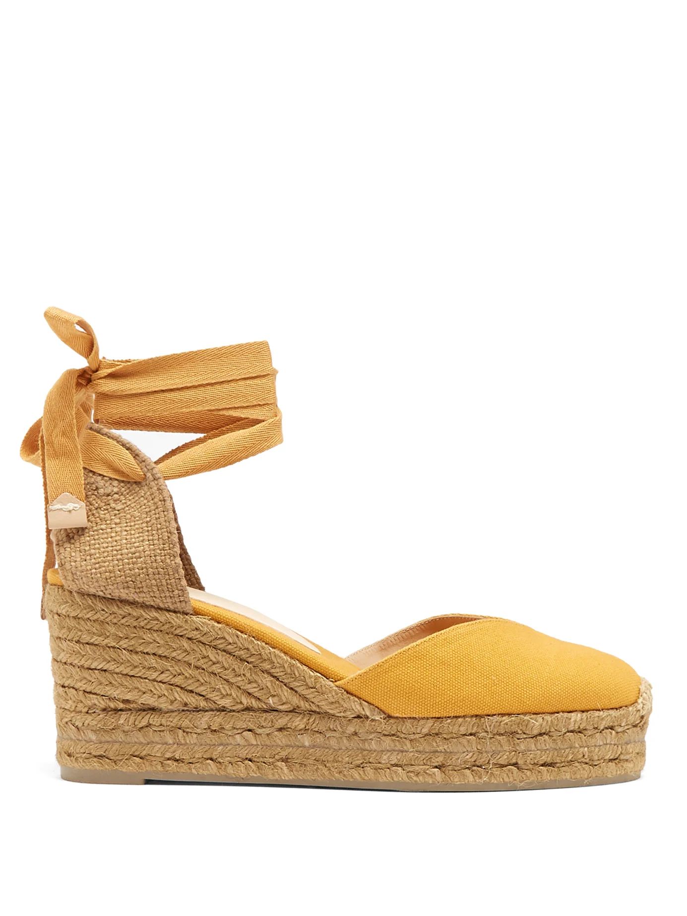 Chiara canvas wedge espadrilles | Matches (US)